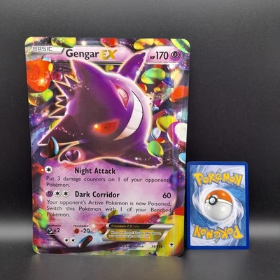 Pokemon Karte - Gengar EX - 34/119 XY Phantomkräfte -Jumbo XXL - PhantomForces - Bild 1 von 2