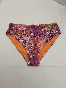 Parte inferior de bikini Anthropologie floral multicolor Talla 2X C69 - Imagen 1 de 5