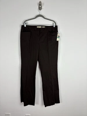 Nwt Michael Kors Gramercy Fit Khaki Pants Size 16 Brown Mid Rise Stretch - Image 1 of 4