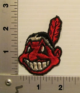 1970's CLEVELAND INDIANS VINTAGE EMBROIDERED CHIEF WAHOO PATCH - Picture 1 of 2