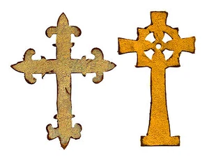 New Retired Sizzix Bigz Ornate Crosses die #658245 Retail $22.99 Tim Holtz!!! - Picture 1 of 2