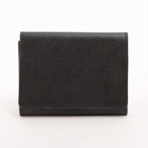 Louis Vuitton Black Taiga Envelope Business Card Holder **EBAY LIVE - Picture 1 of 5
