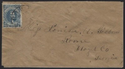 CSA Sc. # 2 - Carta desplegable - Marzo 1862 - ?? a Roma (Floyd Cty.) Georgia (A-1063) Foto 1 de 3