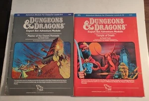 Lot of 2 Dungeons & Dragons Expert Set Adventure Module. - Picture 1 of 6