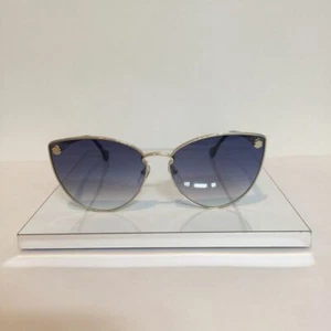 Nuevas gafas de sol Salvatore Ferragamo 185S 743 Gold/Blue Metal 64mm - Imagen 1 de 8