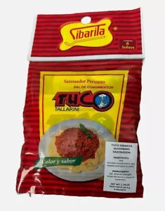 Condimento Peruano SIBARITA Sazonador achiote Tuco Tallarin 6 sobres - Imagen 1 de 1