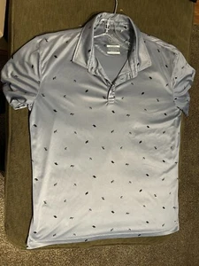 Swannies Men’s Polo Large Grey Performance 100% Polyester - Picture 1 of 7