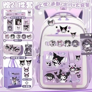 Cartoon My Melody Kuromi Pochacco Cinnamoroll Student Schoolbag Backpack W/Badge - Picture 1 of 10