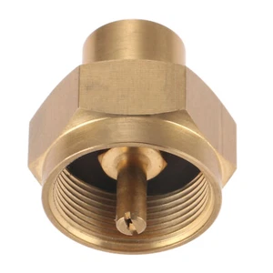 Solid Brass 1LB Propane Gas Bottle Refill Adapter 1/4" NPT for BBQ Grill Fitting - Picture 1 of 6