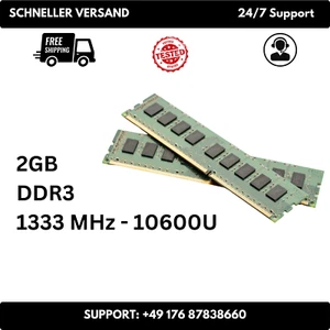 Samsung & Diverse Marken 2GB 10600U 1333Mhz DDR3 Arbeitsspeicher RAM - Bild 1 von 1