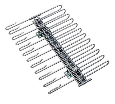 WENKO Hosenauszug chromfarben mit 12 Hosenbügeln Platzsparend Einschubrastung - Bild 1 von 4