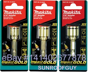 Nutsetter Makita Impact DORADO (clasificación de impacto) (5/16"" o 3/8"" o 7/16") NUEVO - Imagen 1 de 5