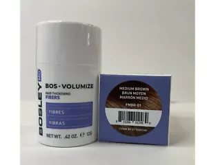Bosley Volumize Hair Thickening Fibers Medium Brown 0.42oz - Picture 1 of 3