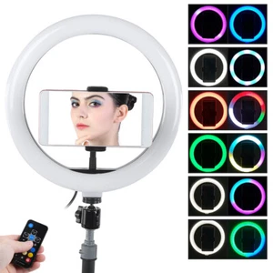 Portable 10Inch Ring Fill Light RGB LED Dimming with 1/4 Universal Screw Hole - Picture 1 of 12