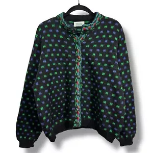 Maglione vintage United Colors of Benetton misto lana mohair con bottoni - Foto 1 di 13