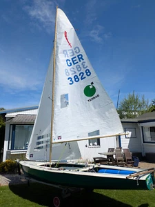 Segeljolle Korsar Mader GFK G 2117 mit neuen Segeln aus 2019 - Bild 1 von 12