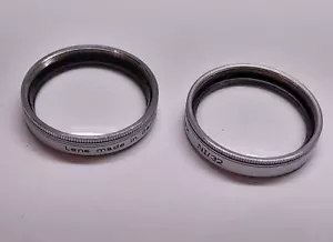 EARLY SET OF 2 32MM KODAK SCREW IN N1, N2 CLOSE UP FILTERS, MADE IN GERMANY - Picture 1 of 5