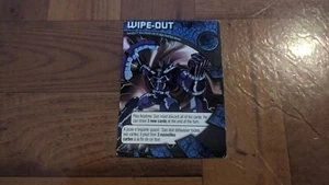 BAKUGAN BRAWL Board Game 2008 Spin Master Sega Toy WIPE OUT Replacement Card - Picture 1 of 2