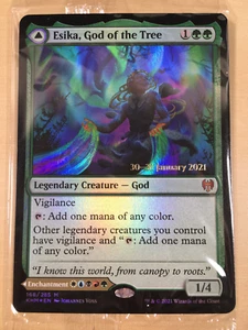 MTG - Esika, Dieu de l'Arbre / Le Pont Prismatique. Kaldheim prérelease mythique - Photo 1/2