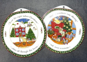 Portmeirion Trivet Susan Winget "A Christmas Story" Porcelana TU ELECCIÓN RARO - Imagen 1 de 13