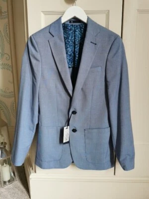 Men's Penguin Slim Fit Blue Blazer 34R BNWT - Image 1 of 4