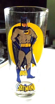 Pepsi Moon Series Batman 1976 NPP derechos de autor Brockway vidrio de dibujos animados Foto 1 de 4