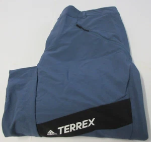Adidas HF8851 Herren Terrex Techrock Mnt Softshellhose Wandern Blau Hose Größe 38" - Bild 1 von 3