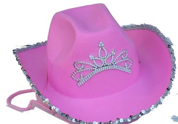 Fantasia de Halloween tamanho único cowgirl de feltro 15" com tiara ou chapéu design estrela 5" altura - Imagem 1 de 4