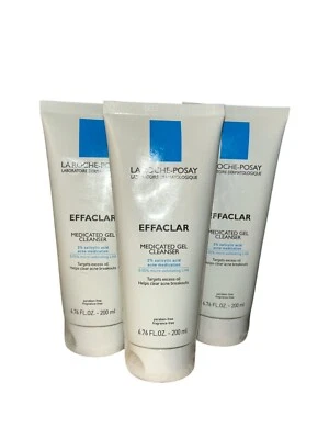 La Roche-Posay Effaclar Medicated Gel Cleanser X3  6.76fl.oz./200ml New Ex 12/25 - Image 1 of 2