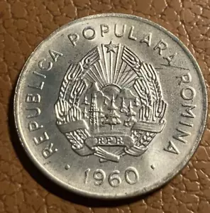 elf Romania People's Republic 25 Bani 1960 Tractor - Picture 1 of 2