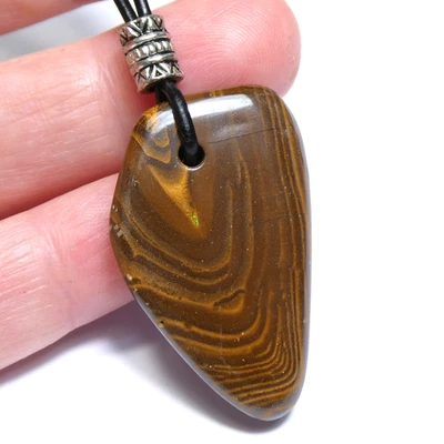Boulder Opal Pendant Necklace Polished on cord 57.2ct - Image 1 of 4