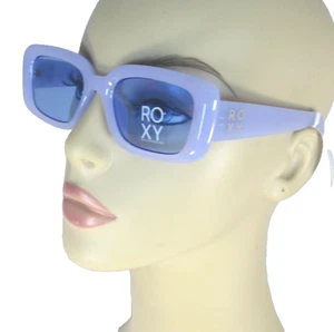 ROXY Lavender Plastic Sunglasses Blue Lenses Silver Temple Logos RS3009RP-414 - Picture 1 of 9