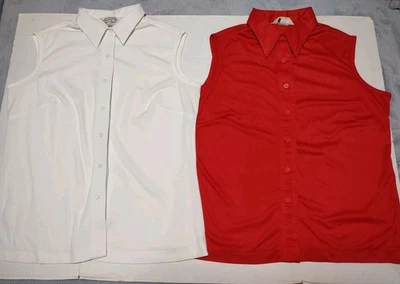 Blusa 2-De Colección Años 70 SEARS Perma Prest "La Camisa" Sin Mangas M (ver medidas) Foto 1 de 4