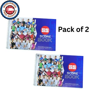 Juego de 2 libros de puntuación de cricket SS - Imagen 1 de 4