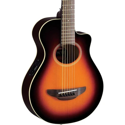 Yamaha APXT2 3/4 Thinline Acoustic-Electric Cutaway Guitar Old Violin Sunburst - Image 1 of 3
