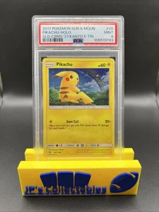 2017 Pokémon Sun & Moon Shining Legends Pikachu #28 Cosmos Holo Exclusive PSA 9 - Picture 1 of 2