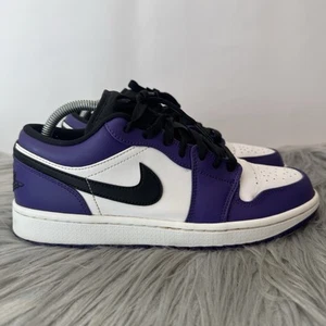 Nike Air Jordan 1 Low Court Purple Size 8.5 - Picture 1 of 17