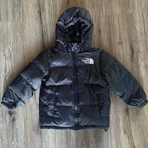 The North Face Kids Black Zip Up quilted design Hooded Jacket Size 4T - Picture 1 of 5