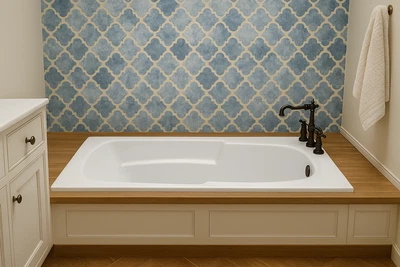 Carver AR6532- 65" Bañera interior espaciosa en remojo - Acrílico blanco Foto 1 de 4