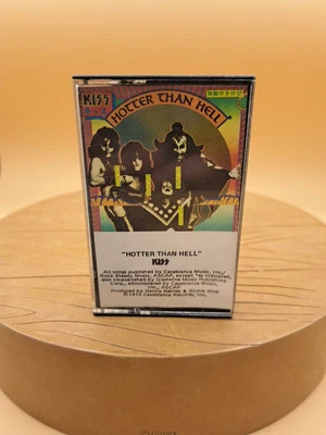 KISS Hotter Than Hell Cassette Tape Casablanca 1974 Hard Rock Metal - Image 1 of 4