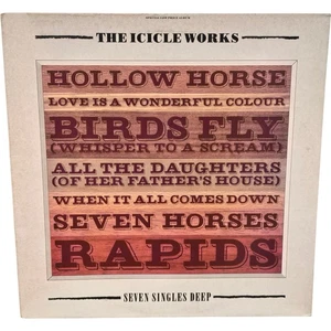 The Icicle Works Seven Singles Deep 1986 Vinyl LP Beggars Banquet - Foto 1 di 13