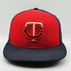 Minnesota Twins New Era 59Fifty Official On - Field Cap Hat Fitted Size 7 1/4 - Picture 1 of 5