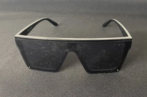 Saint Laurent Paris YSL SB312 Black Oversized Rectangular Sunglasses Retail $490 - Picture 1 of 12
