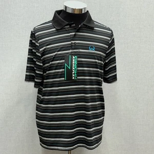 Cinch Arena Flex Polo Golf Shirt Short Sleeve Striped Men's Size Small New - Picture 1 of 9