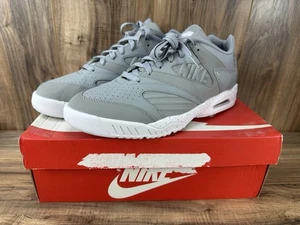 DS New Nike Air Tech Challenger IV Low Grey White Size 10 Agassi 2015 Tennis - Picture 1 of 12