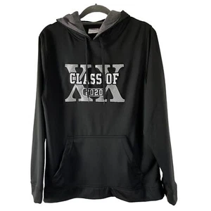 Jostens Class of 2020 Hoodie Black Gray Graphic S Polyester Hooded Sweatshirt - Picture 1 of 11