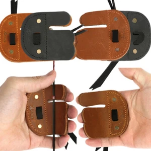 Protector de lengüeta de dedo de tiro con arco protector de arco equipo arco recurvo tiro largo diestro derecho izquierdo - Imagen 1 de 15
