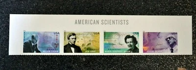 2011USA Forever #4541-4544 American Scientists - Header Block of 4 Mint - Image 1 of 2