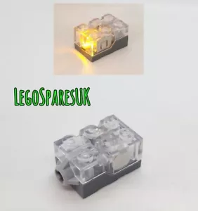 LEGO Part 6429472 / 54930c02 Light Brick 2 x 3 x 1 1/3, Glows Orange. - Picture 1 of 2