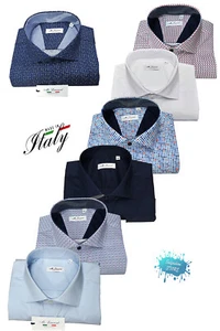 Herren Hemd French Neck halbstretchisch Made in Italy Regular Fit MC LAURENT - Bild 1 von 26